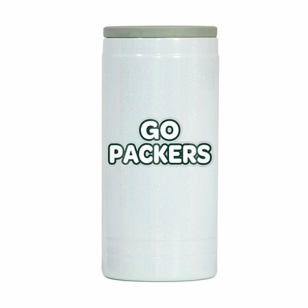 LOGO BRANDS Green Bay Packers 12oz Bubble Iridescent Slim Coolie 612-S12IC-53